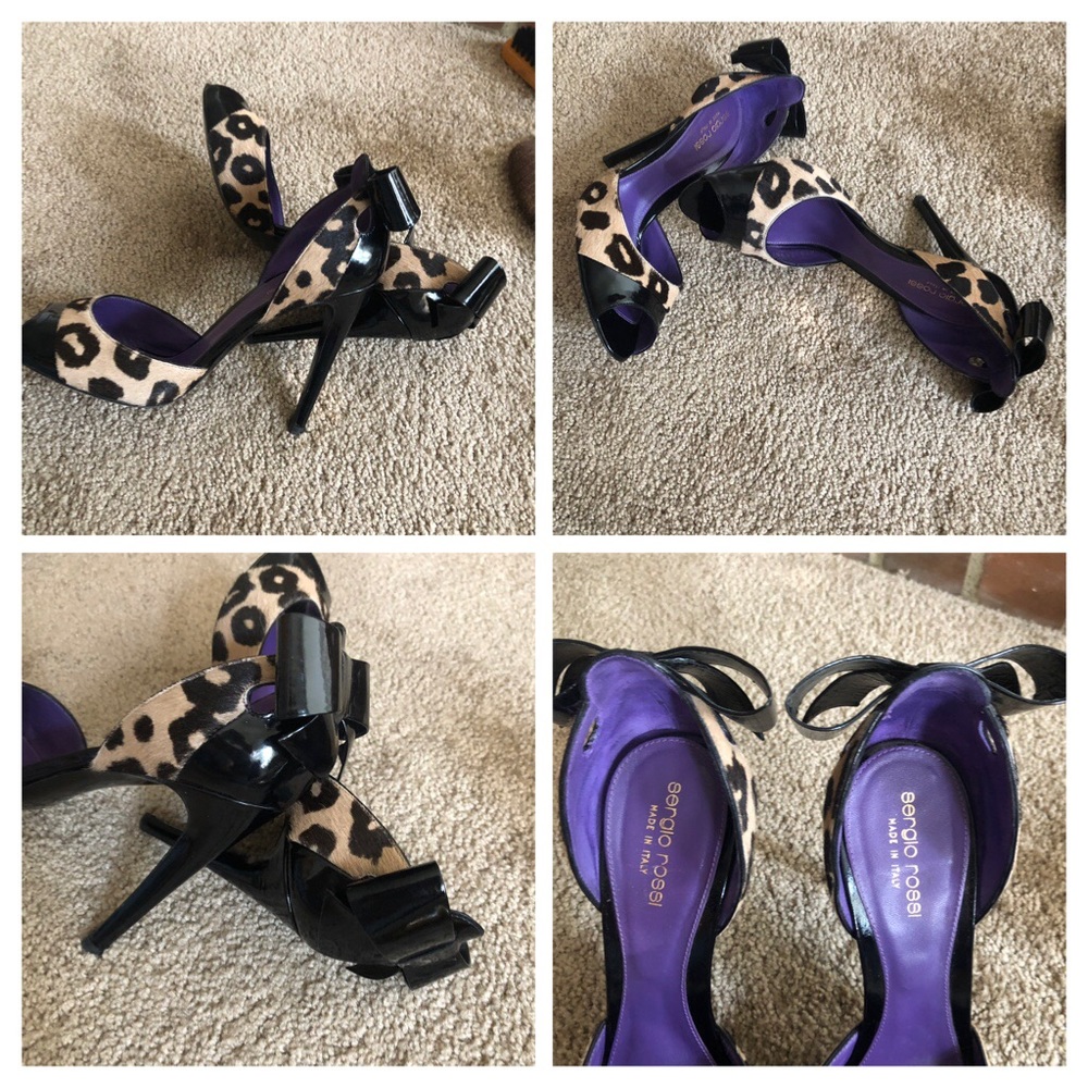 SERGIO ROSSI PEEP TOE PUMP WITH HEELS - Picture 7 of 9